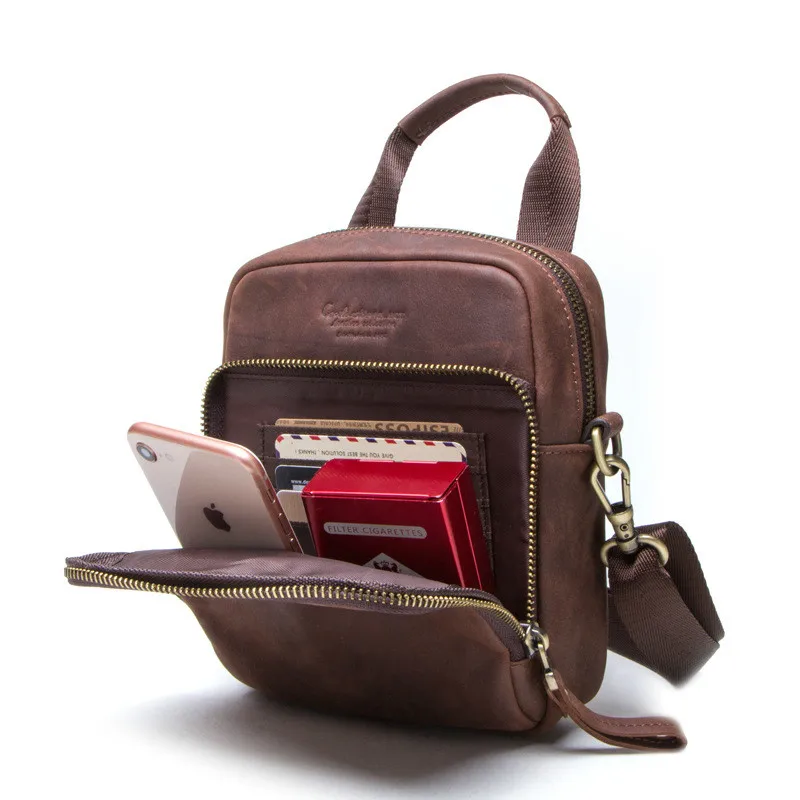 

Luxury Brand Men Briefcases Genuine Leather Men's Bag Male Business Computer Laptop Document Crossbody Bags Messenger Bag Totes