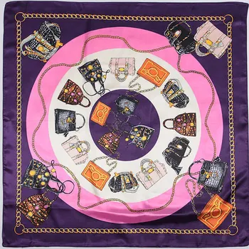 

90cm*90cm spring winter new Wrap printing womens luxury branded scarf 2020 hot silk scarf luxury shawls and wraps rayon A314