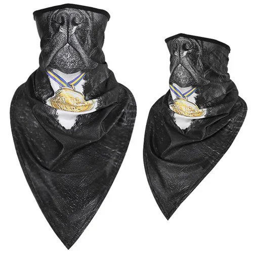 Men/Women long triangle animal mask magic hood quick-drying sand-proof breathable outdoor riding collar towel towel mask scarf - Color: Quick dry 10