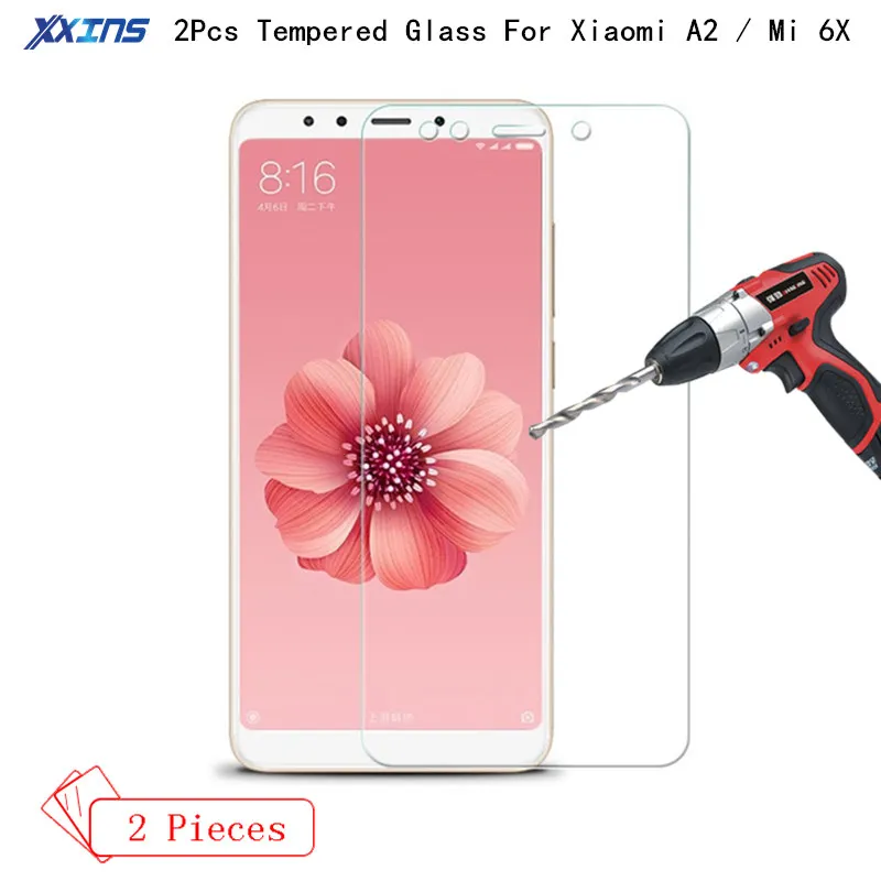

2Pcs lot Tempered GLASS For Original Xiaomi Mi 6X 6 X 4GB RAM 64GB ROM Mobile Phone Snapdragon 660 mi A2 Toughened Protective