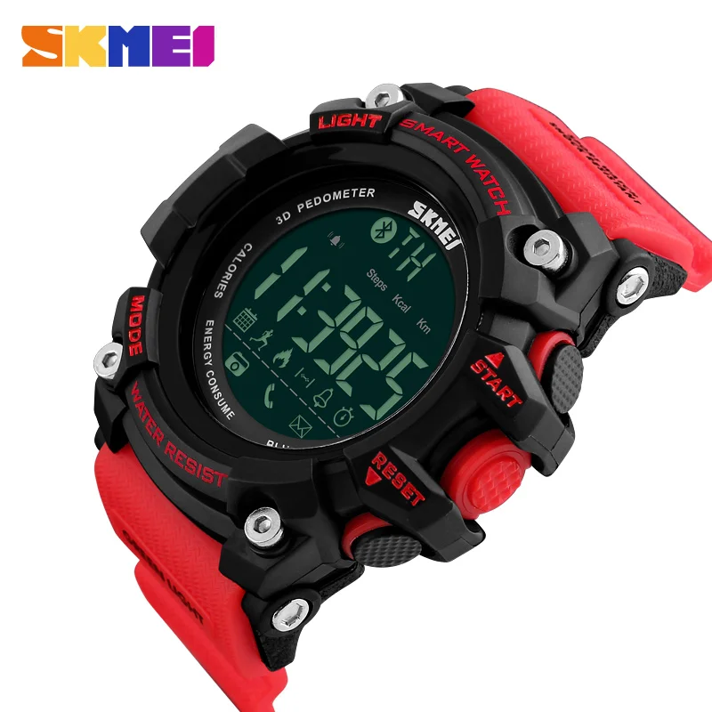 2018 New Top Brand woman Digital Wristwatches Smart Watch Big Dial Fashion Outdoor Sport Watches EL Backlight Waterproof  Clock