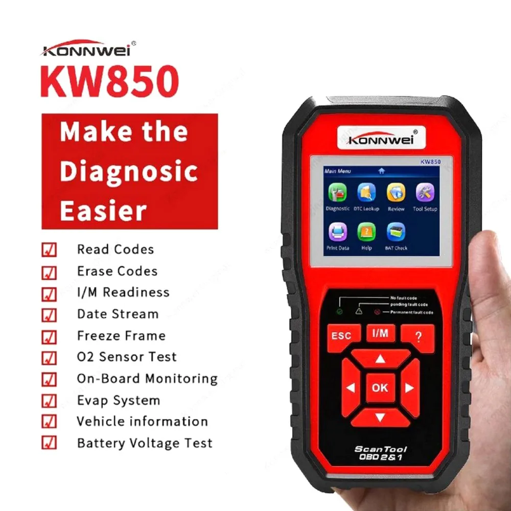 #*Cheap Car Computer Fault Scanner Code Reader Car Troubleshooting Scanner Vehicle Computer Auto Diagnostics Tool Supports 8 Languages