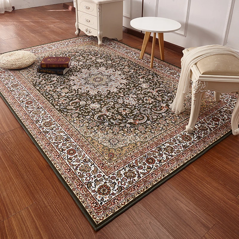 

Deluxe Turkish Persian area carpet living room sofa table pad bedroom full bedside kitchen restaurant study Retro rug soft home