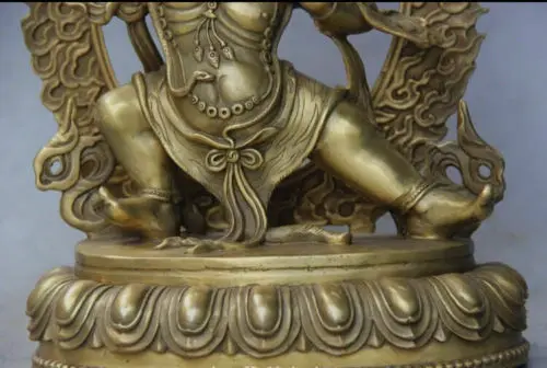 US $114.47 98 inch Rare Tibet Tibetan bronze Buddhist Vajrapani Chana Dorje buddha statue