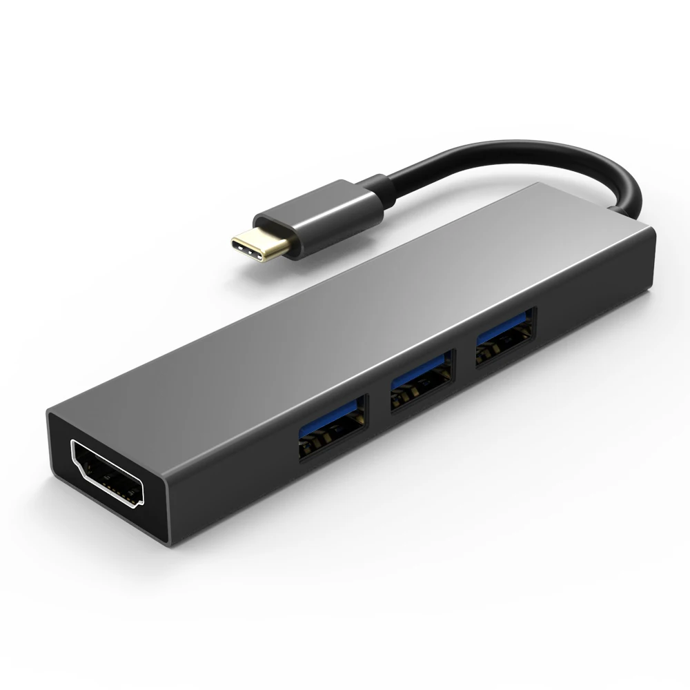 Док станция Thunderbolt 3 USB концентратор тип C в HDMI VGA 0 + конвертер SD TF карт для Apple Mac Samsung