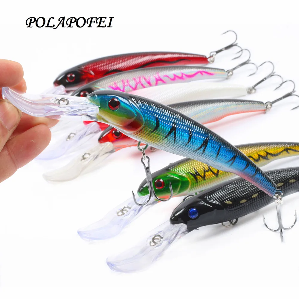 

7pcs Wobbler artificial bait Fishin fake fish Tackle Minnow Carp fishing Crankbait peche Deep sea Fishing lures D236