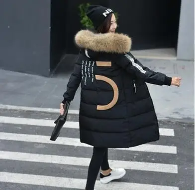 2016 Winter Jacket Women Down jackets thicken loose medium-long Parka raccoon fur Hooded down coat Women's duck down outerwear цена 2016 Winter Jacket Women Down jackets thicken loose medium-long Parka raccoon fur Hooded down coat Women's duck down outerwear цены онлайн