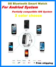 2016 Bluetooth SmartWatch D8 Gesundheit Armband Armband Kraftstoff Band für iPhone Samsung Android Handys D8 für dame frauen smart uhr