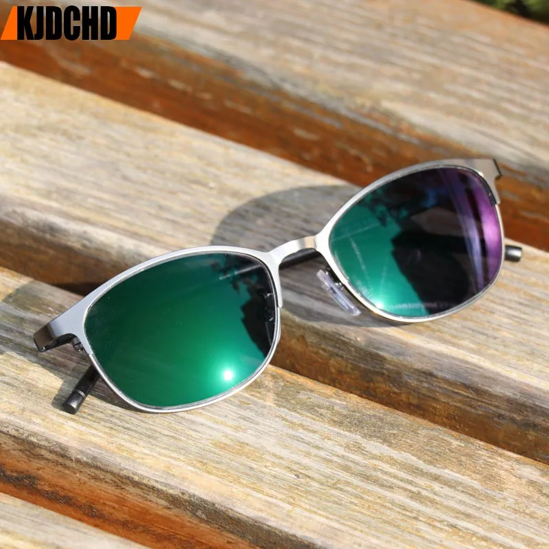 

KJDCHD Titanium Alloy Sun glasses Transition Photochromic Myopia Eyeglasses Men Women Eyewear prescription Glasses Frame