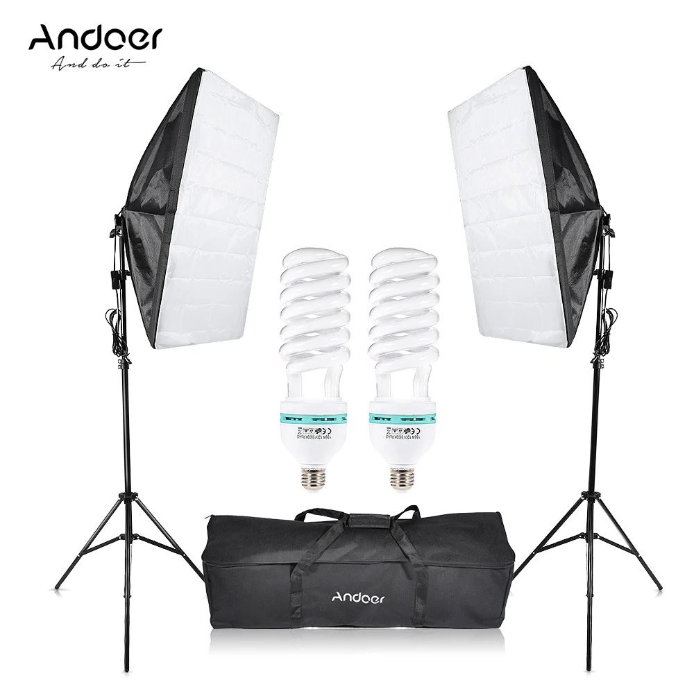 

Andoer Photography Studio Cube Umbrella Softbox Light Lighting Tent Kit Photo Video Equipment Carrying Bag