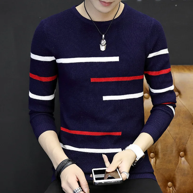 

Autumn Mens Sweater And Pullovers O-Neck Casual Sweaters Long Sleeve 2018 New Arrival Coats Wholesale Drop Ship