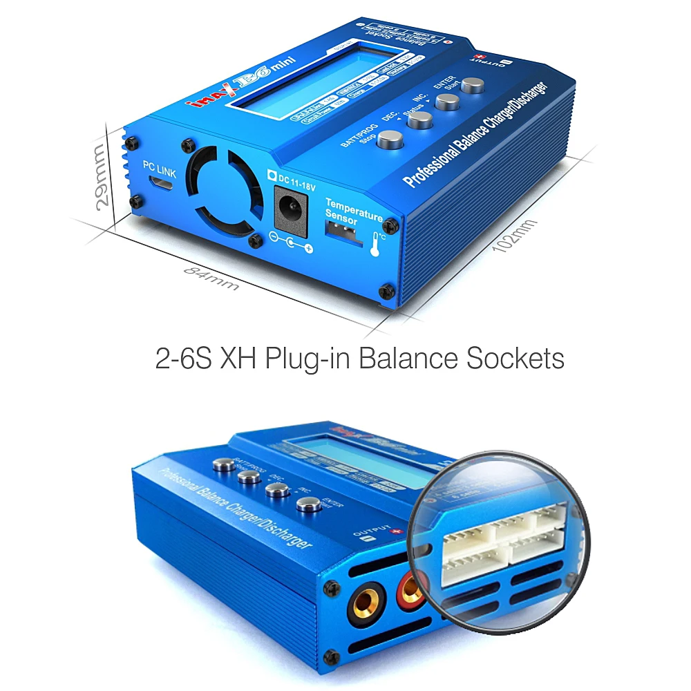 Balance Charger Discharge adapter For RC Helicopter Lipo Battery SKYRC IMAX B6 MINI 60W 5W Max battery charger