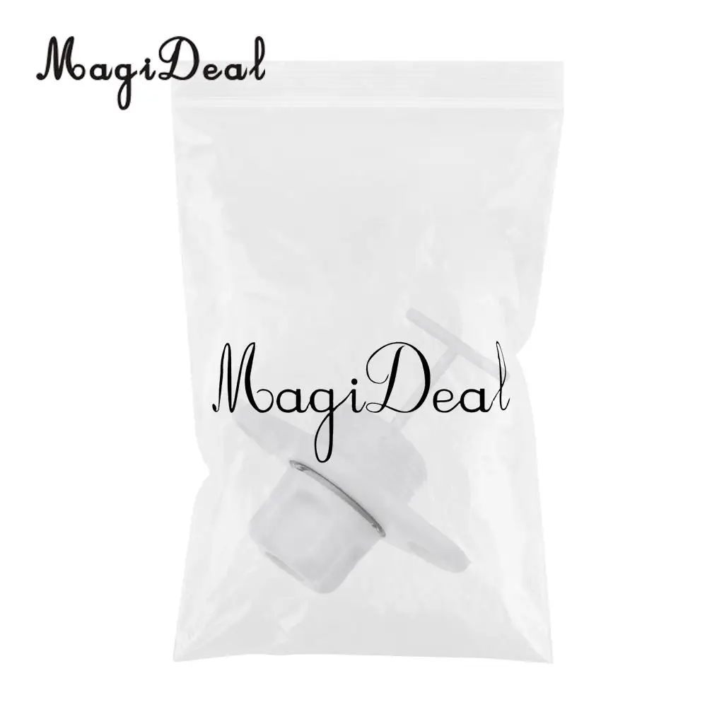 MagiDeal 1Pc Universal White ABS Marine Boat Transom Yacht Screw Type Drain Plugs Bung Replacement Fits 0.2 Inch Diameter Hole