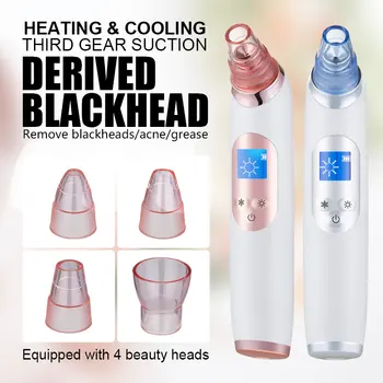 

Ice Cool Pore Cleaner Vacuum Suction Blackhead Remover Acne Pimple Removal Electric Face Skin Tightening Machine Househouse Use