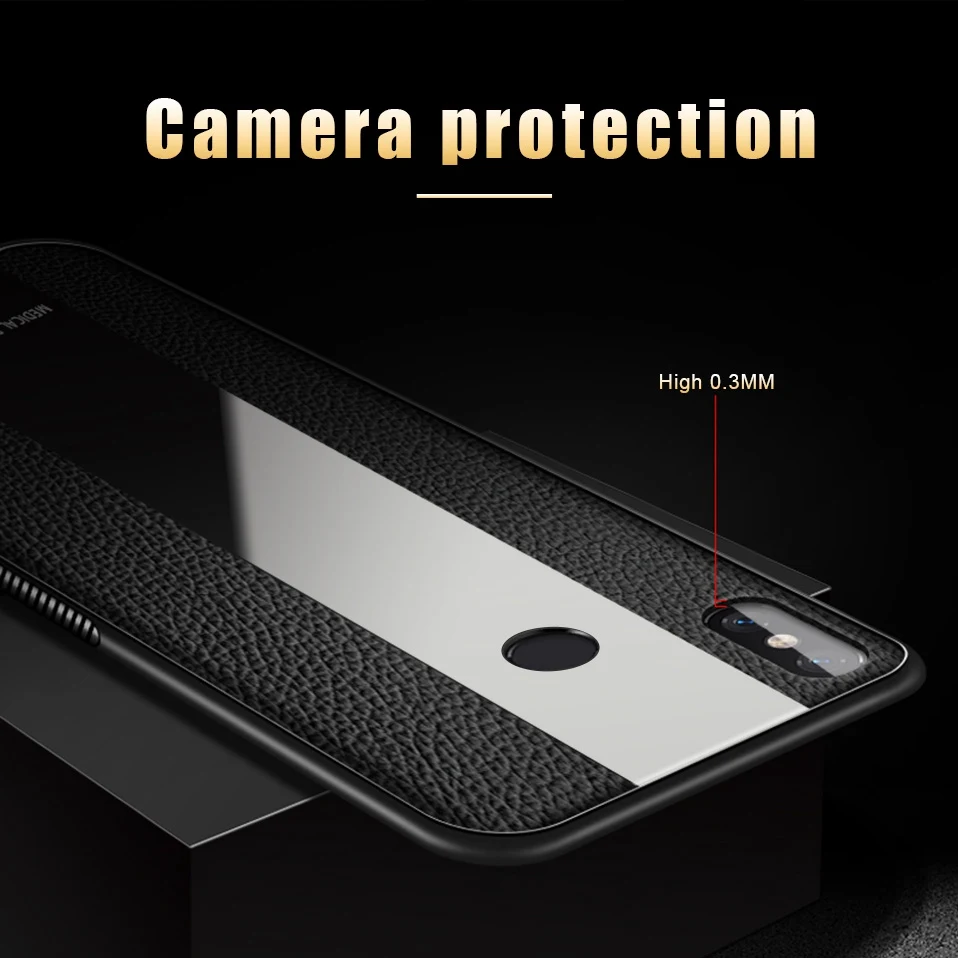 WHaY Silicone Case For Xiaomi Redmi 6A Coque Leather Phone Case For Xiomi Xiaomi Mi 8 A2 Lite Mix 2S Max 3 Redmi S2 6 Note 5 Pro (3)