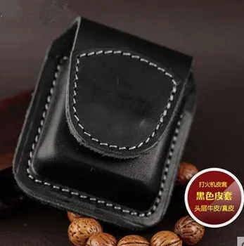 

Kerosene Lighter Cow Leather Case Molle Waist Pack Handmade Cover Bag Brown Black Color