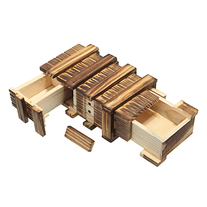 

Antique Vintage Wooden Storage Magic Gift Funny Box Brain Teaser Puzzle Chest Toy Wood 15.5*8.5*6.5cm Great Quality