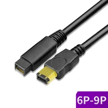IEEE1394 Cable 6P to 9P 6P-9P 6Pin to 9Pin Firewire 800 to Firewire400 1394A 6 Pin to 1394B 9 Pin Double Shield 1.5m 3m 5m 10m 79l18 to 9
