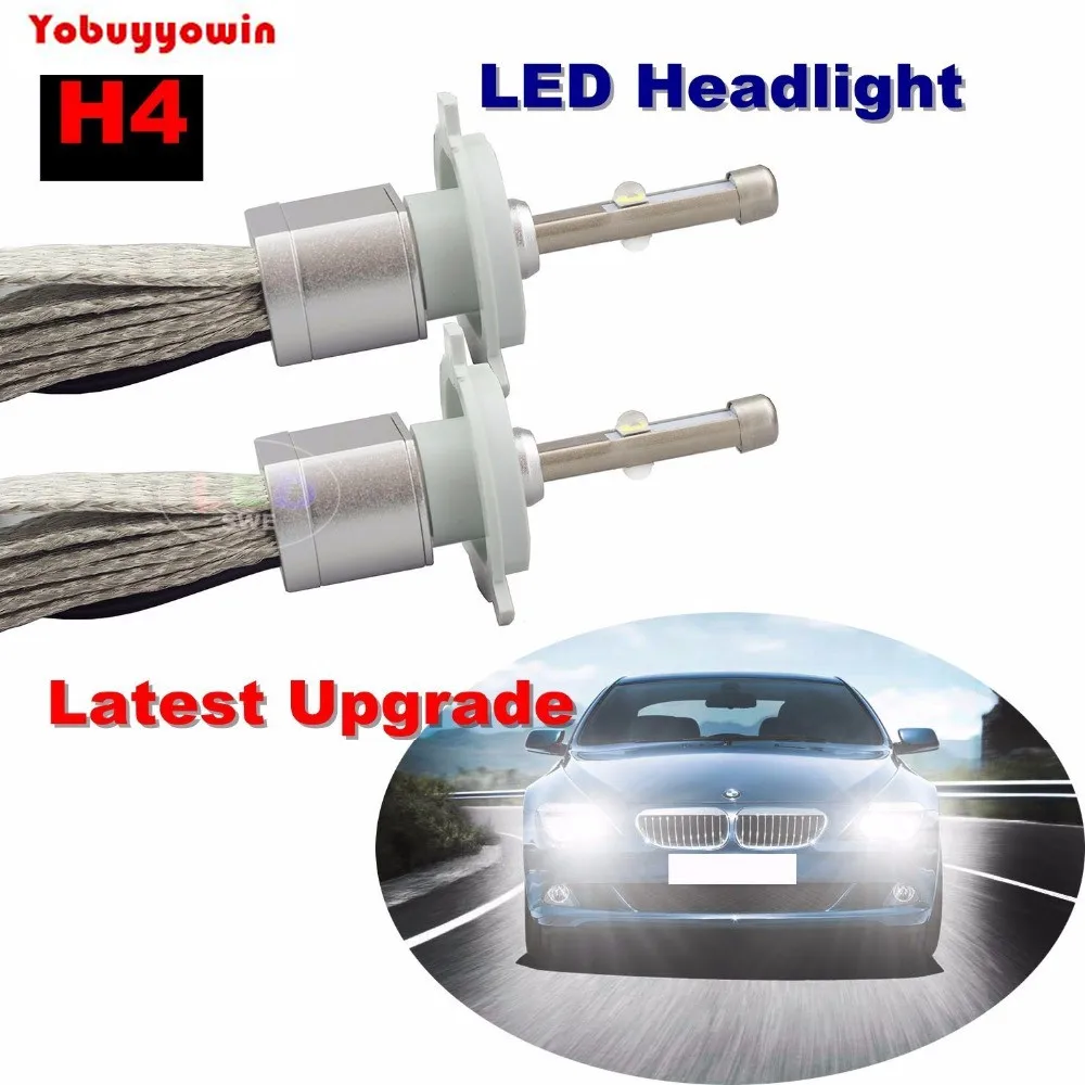 2PCS 80W 9600LM H4 CREE XHP 50 Chip Car LED Headlight Conversion Kit