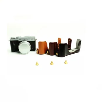 

Genuine Real Leather Half Camera Bottom Case For Fujifilm Fuji X-30 X30 Camera Half Body Bottom Case