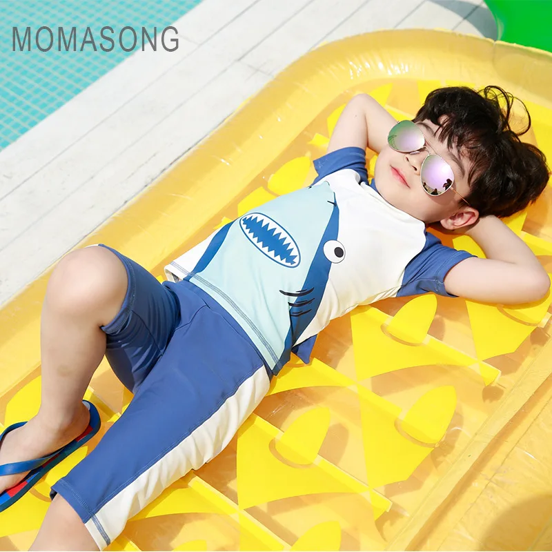 

Boys swimwear new shark split suit children's swimsuit