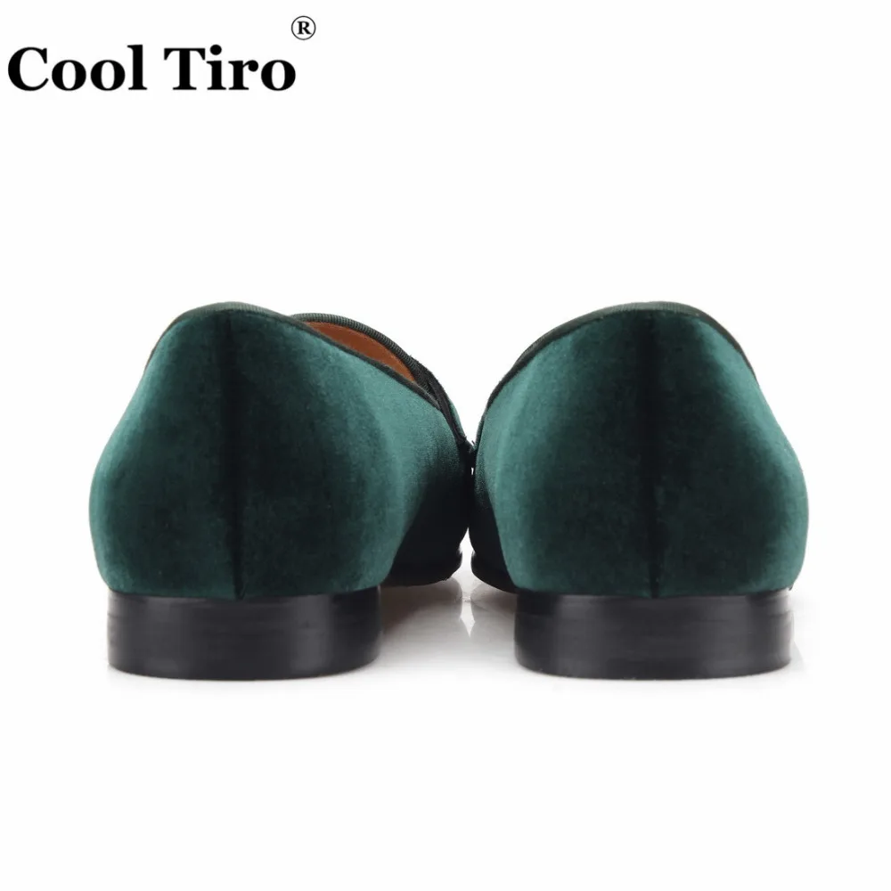 Green Velvet Double-Monk Belgian Loafers  (11)