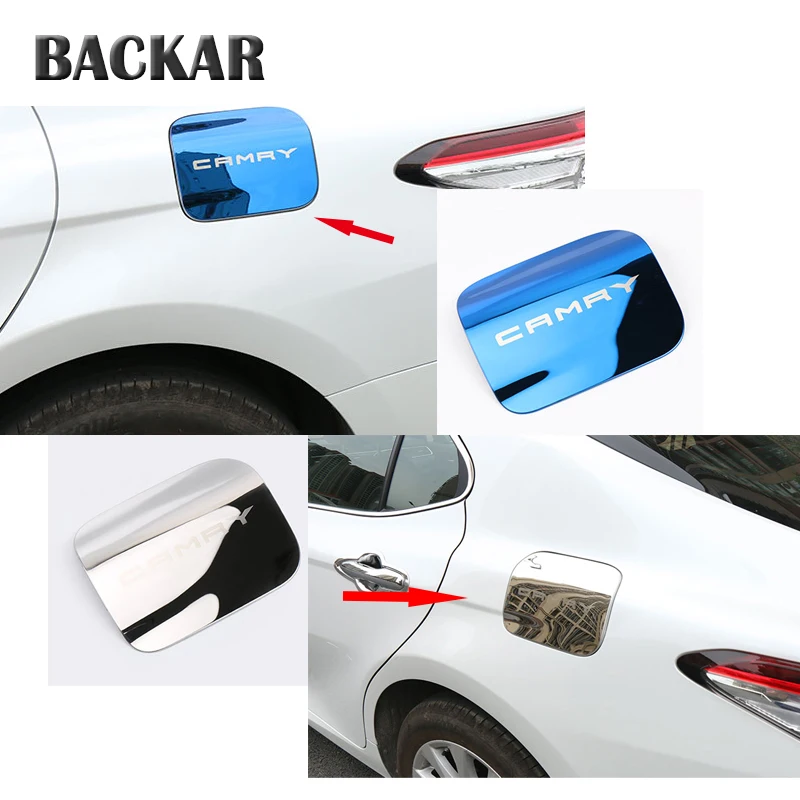 Наклейки BACKAR из нержавеющей стали для автостайлинга Toyota Camry XV70 2017 2018 аксессуары