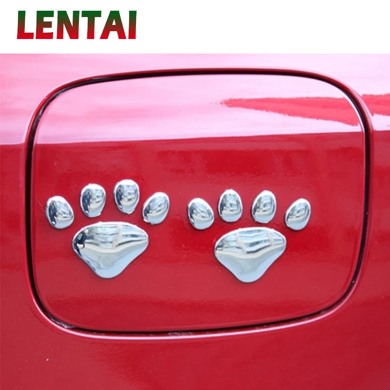 Overe 2Pcs Adesivi Per Auto 3D Metal Bear Paw Styling Per Saab Honda Civic Skoda Octavia A7 Rapid Fabia Yeti Renault Duster Megane