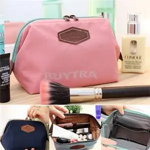 

1pc Big Capacity Stionery Makeup Storage Pounch Nylon Pencil Bag Candy Color Pencil Case Cosmetic Bag School Supplies