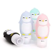 1 шт. портативная многофункциональная бутылочка для моделирования с мультяшным пингвином и животными, жидкое косметическое средство из силикона