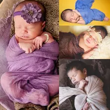 Для новорожденных мальчиков и девочек Подставки для фотографий с запахом реквизит для фотосессии расслоение ручной фон фото мягкая wrap 4 вида цветов 0-6 м