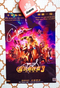 

hand signed Robert Downey Jr. Tom Hiddleston autographed photo autographs Avengers 5*7 free shipping 042018B