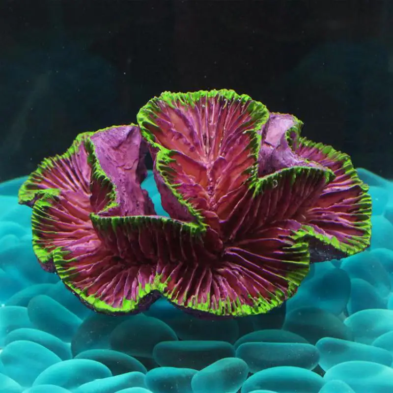 Resin Artificial Aquarium Coral Reef Decoration Fish Tank ...