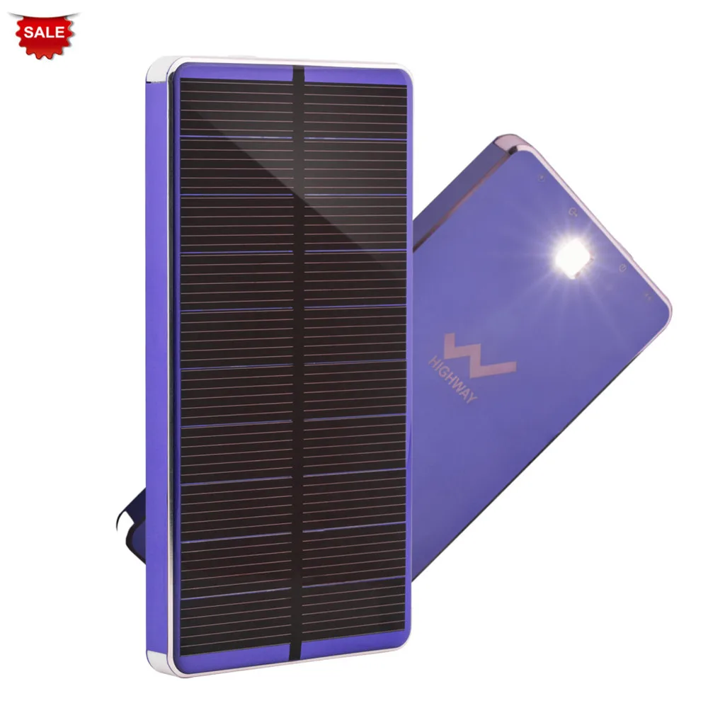 

PowerGreen 10000mAh Solar Charger 5V 2A Solar Power Bank Mini Solar Panel Battery Pack for Cell Phones