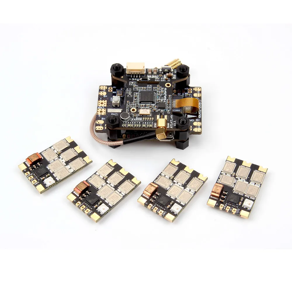 

Holybro Kakute F7 AIO OSD BEC Flight Controller & Atlatl HV V2 FPV Transmitter & 4PCS 65A Tekko32 F3 Metal ESCCombo for RC Drone