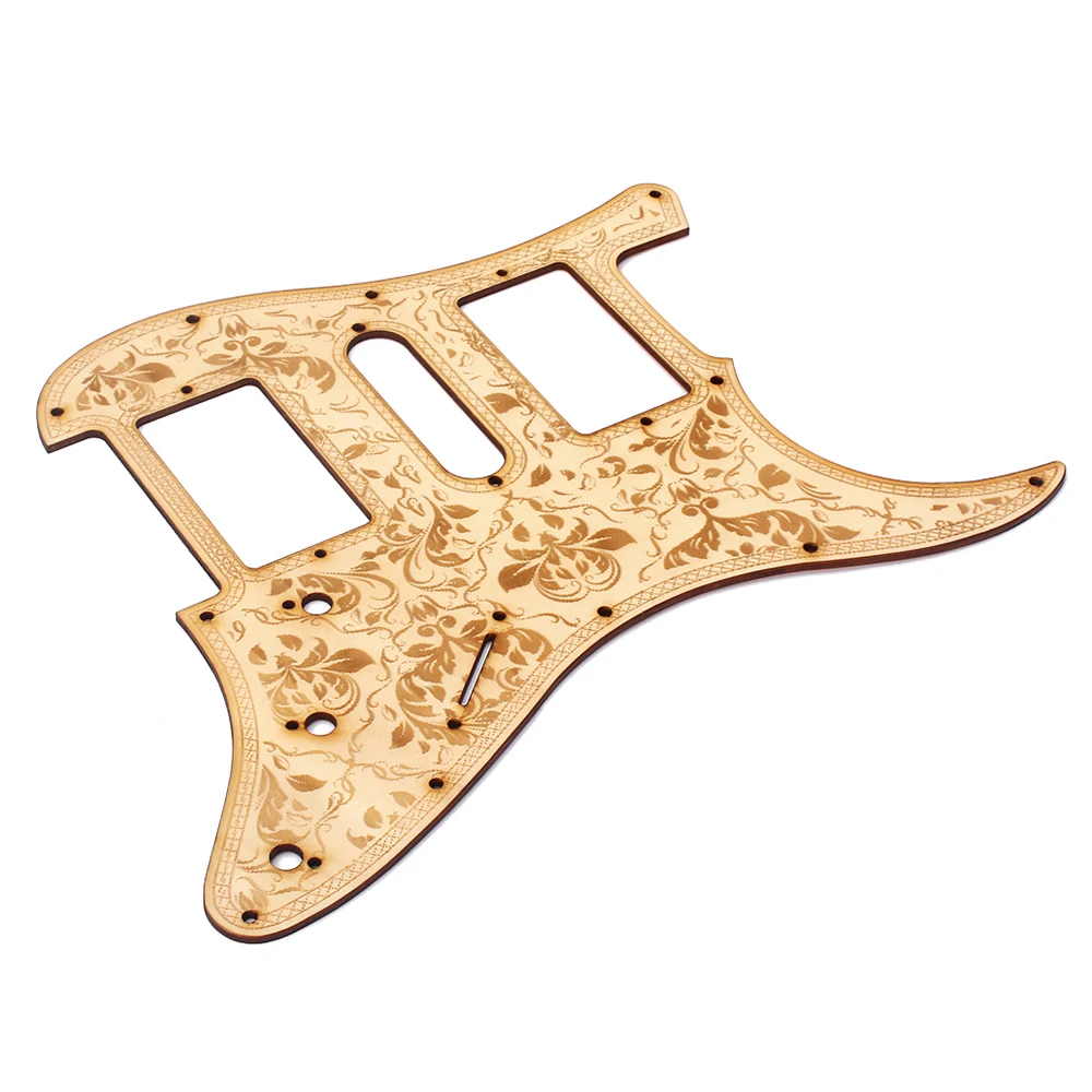 Деревянная гитара HSH Pickguard из кленового дерева с декоративным цветочным узором