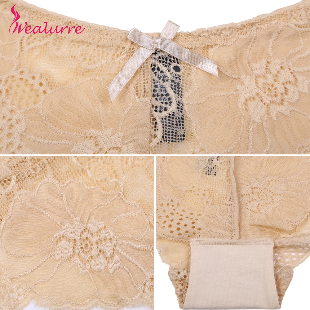 Wealurre 2017 Hot Underwear For Women Lace Cute Brand Panties Seamless Cotton Breathable Panty Hollow Briefs Girl Sexy intimates