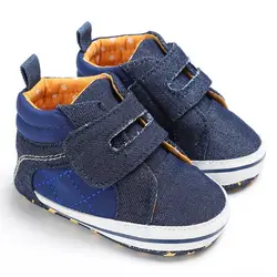 Для новорожденных Обувь для мальчиков Обувь Повседневное Обувь для малышей кроватки Bebe мягкой подошве высокие кроссовки G16