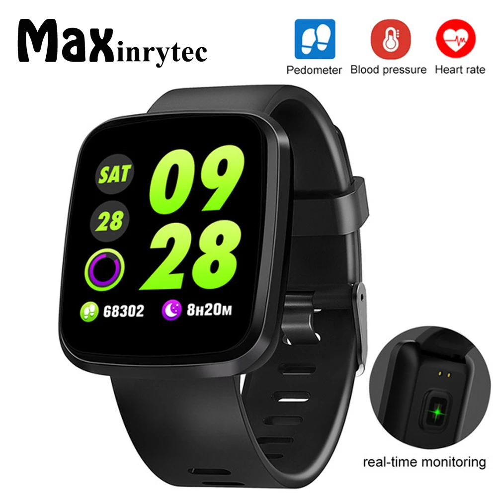 

Maxinrytec Smart Watch sport3 Fitness Tracker Heart Rate Blood Pressure Monitoring IP67 Waterproof Smartwatch for IOS Android