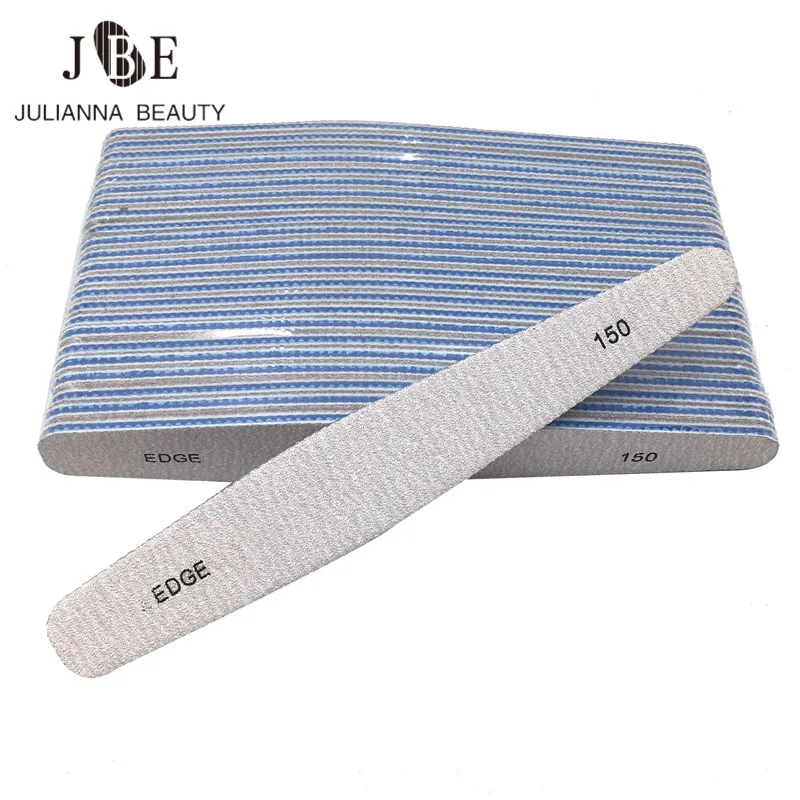 

50Pcs White Nail File 150/150 Sandpaper Thick Nail Art Files Pedicure Manicure Tools Buffing UV Gel Cuticle Pusher Salon Tools