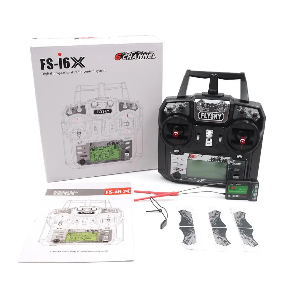 

Flysky FS-i6X 2.4G 10CH Radio System RC Transmitter with FS-iA10B Receiver