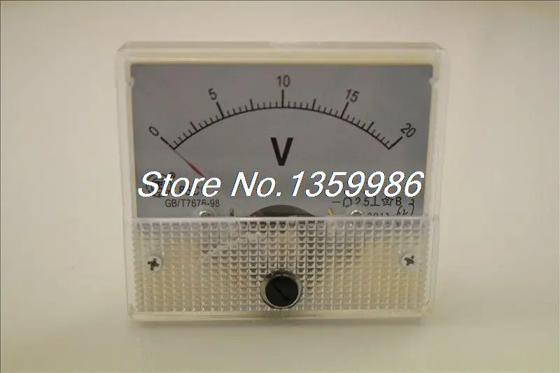

1PC DC 85C1 20V 30V 50V 5V 75V Rectangle analog voltage meter voltmeter