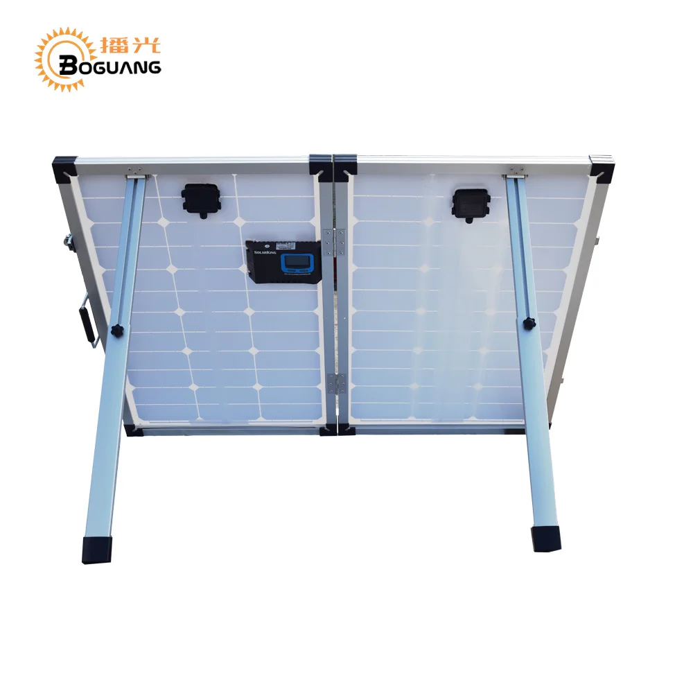 Boguang 120w foldable solar panel 2*60 Watt Portable charger Monocrystalline cell 10A controller 12v battery China Easy to Carry Boguang 120w foldable solar panel 2*60 Watt Portable charger Monocrystalline cell 10A controller 12v battery China Easy to Carry