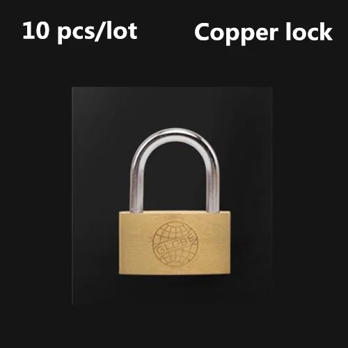 

10PCS 20/30/40mm copper lock luggage case padlock box case safety lock mini Locks lovers lock Home Improvement Hardware