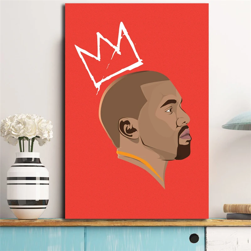 Минималистичная Настенная картина Kanye West плакат и печать на холсте декоративная