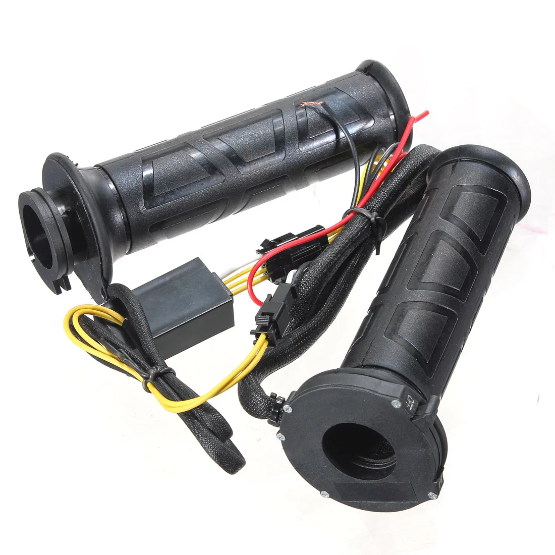 

7/8" Adjustable Motorcycle Heated Grips Motorbike/Bike Handlebar Hot/Warm Hands Black
