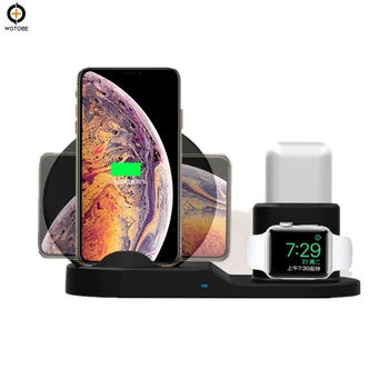 

3-in-1 Set Wireless Charger New algorithm stable charging 10W 7.5W 3W 2W For iPhone 8 X Xs Xr Watch 1 2 3 4 AirPods 2