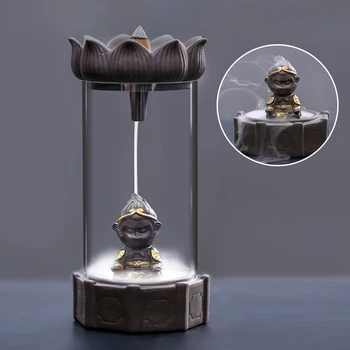 

Lovely Handmade Ceramic Incense Holders Waterfall Backflow Incense Burners Figurine Incense Cone Holders LXY9