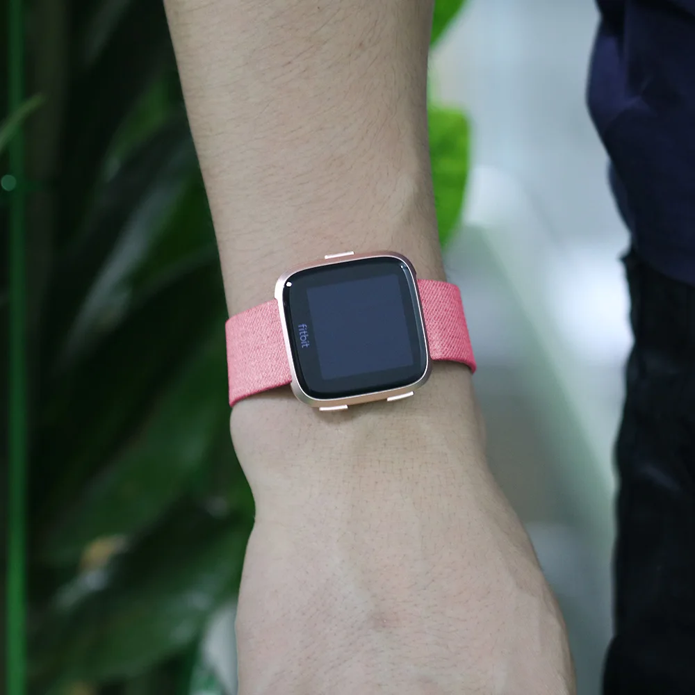 loevly color watch band for Fitbit Versa Watch bracelet Nylon Sport style (7)
