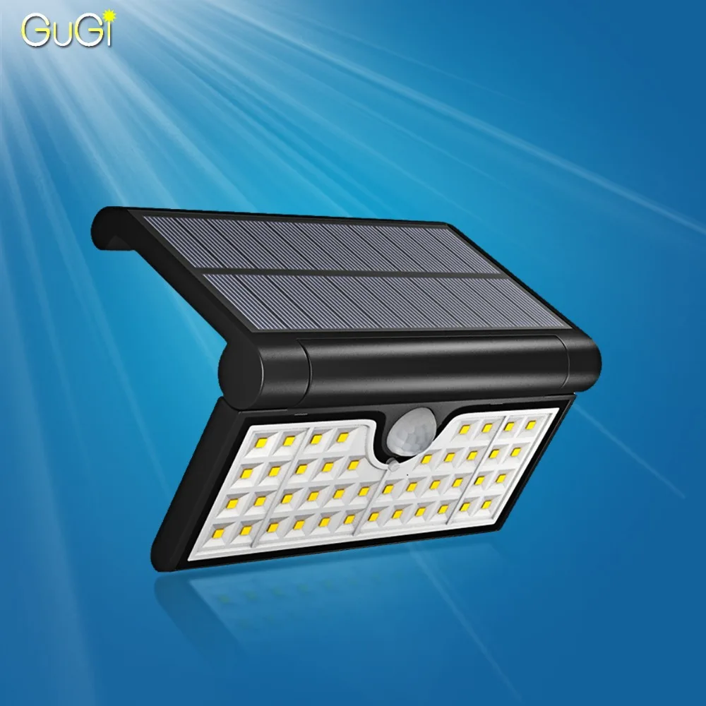 

GUGI Folded Solar Light Note Light Portable Outdoor Wall Lamp With Motion Sensor Bright LED Good For Camping Hiking Garden Porch